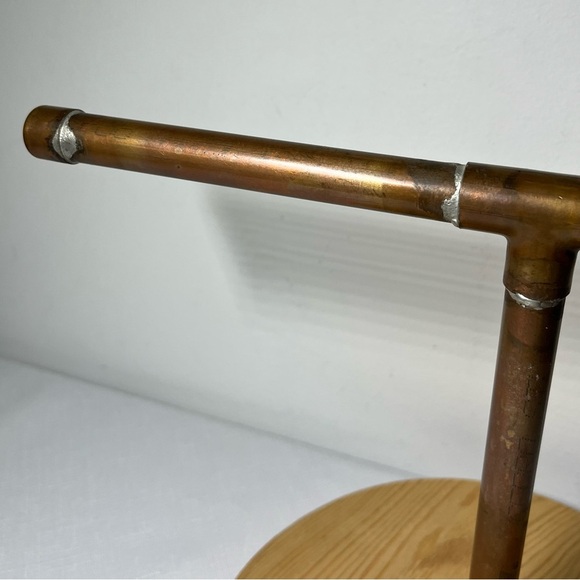 steampunk copper pipe Towel Holder or jewelry holder - Picture 4 of 7